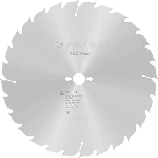 Bosch PRO Wood Kreissägeblatt 400 x 3,2 x 30 mm - 2608640703