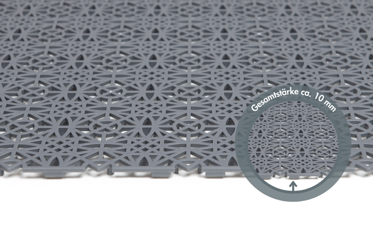 Klickfliese Terra Sol 38 x 38 cm Grau 1 m²