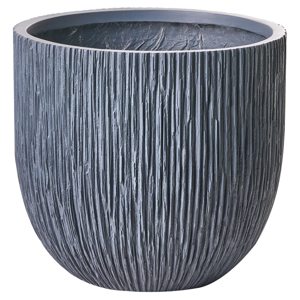 Pflanzgefäß mit vertikaler Textur