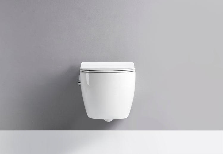 Wandhängendes WC aus Sanitärkeramik