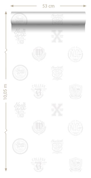 Tapetenrolle, 53 cm breit und 10,05 m lang, mit verschiedenen Motiven