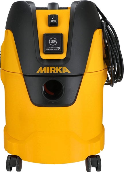 Mirka Industriestaubsauger Nass- und Trockensauger 25 Liter / Absaugschlauch / 1000 W Leistung / inkl. Adapter für Mirka Schleifmaschinen / Düsenset
