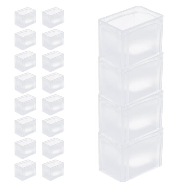 PROREGAL SuperSparSet 20 x Transparenter Eurobehälter BasicLine Mit Geschlossenem Griff und Klickdeckel HxBxT 22 x 20 x 30 cm 9,4 Liter Eurobox