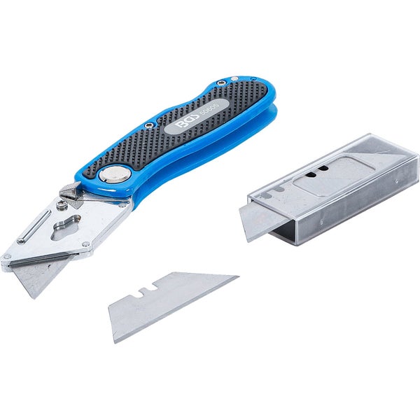 Teppichmesser mit Klingenmagazin und Ersatzklingen