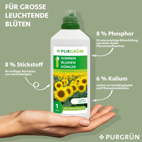 Purgrün Sonnenblumen-Dünger 1 Liter