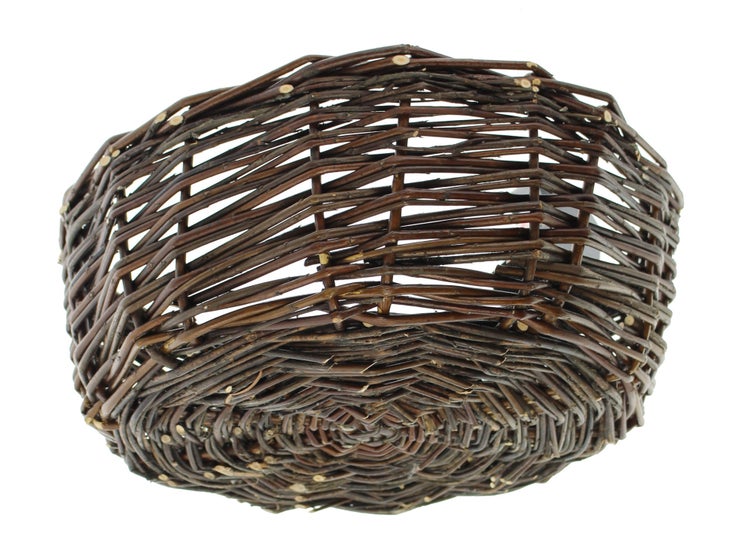 FRANK FLECHTWAREN | Weidenschale Naturbraun, groß, WEIDE, Ø 38 x 11 cm