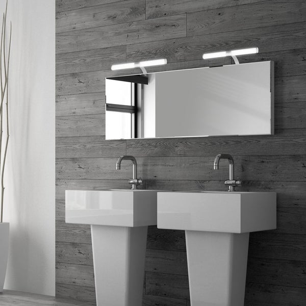 LED Spiegelleuchte 40 cm 6 Watt 4000 Kelvin 720lm chrom Briloner