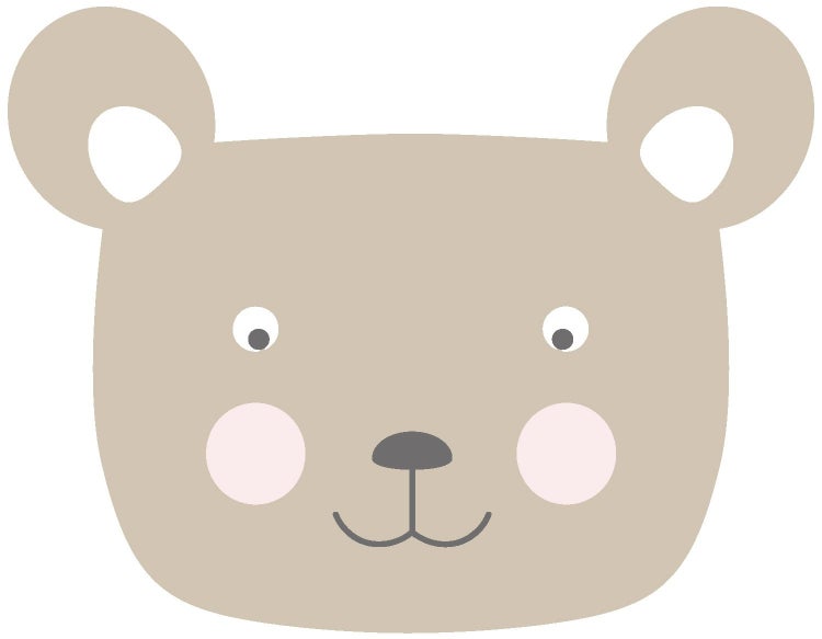 Illustration eines Bärengesichts