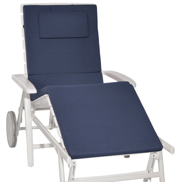 Beautissu Loft RL Rollliegenauflage 200x60x5cm Dunkelblau