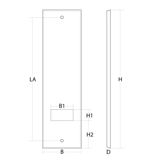 DIWARO. Wicklerblende für Gurtwickler | Kunststoff | weiß | Lochabstand 185 mm