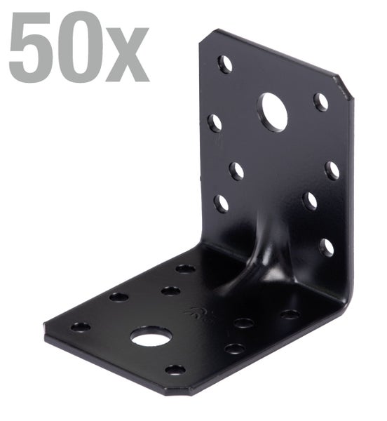 Winkelverbinder aus Metall zur Holzverbindung, 50 Stück Packung