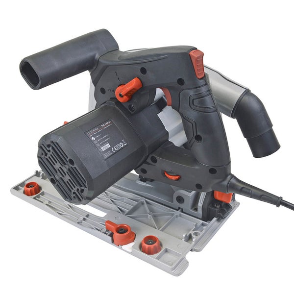 Handkreissäge Matrix TRS 1400-64 | 1400W Tauchsäge mit Führungsschiene & Absaugadapter