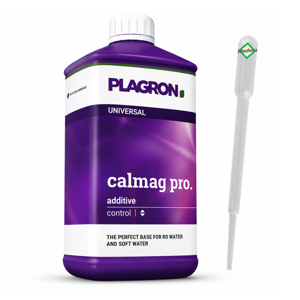 Plagron Calmag Pro Pflanzendünger für Umkehrosmosewasser und weiches Wasser in einer Flasche mit Pipette