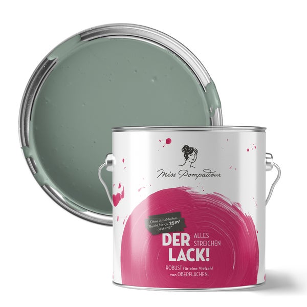 Farbeimer mit geöffnetem Deckel und Füllung von Miss Pompadour