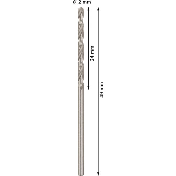 Bosch PRO Metal HSS-G Spiralbohrer 2 x 24 x 49 mm - 2608595051