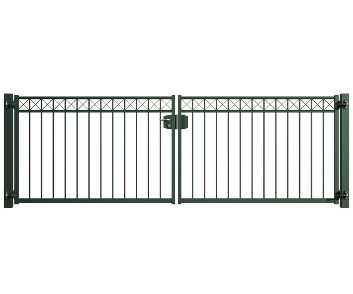 Doppelflügeltor aus Metall für den Garten