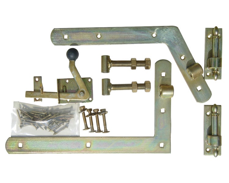 Metall Torbeschlag Set mit Schrauben