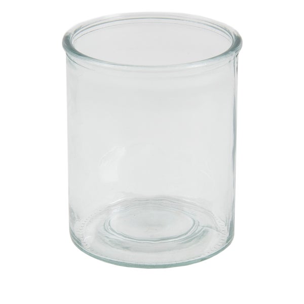 Klares, leeres Glasgefäß