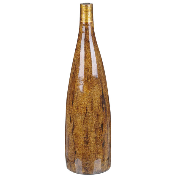 Blumenvase BURGOS Keramik 52 cm Braun