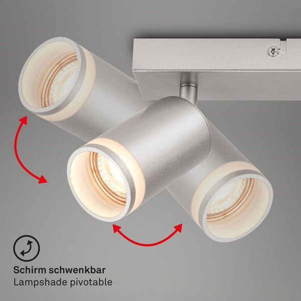 Deckenstrahler Deckenleuchte Deckenlampe Schlafzimmer Schwenkbar 2-flammig GU10