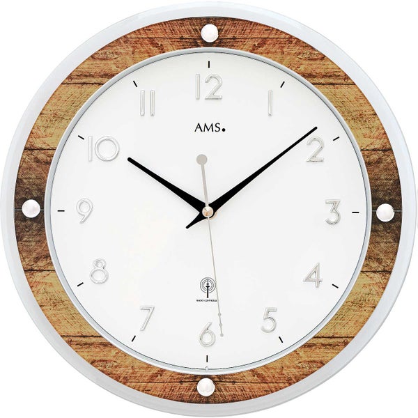AMS Wanduhr (Made in Germany,Wohnzimmer,Esszimmer,Küche,Arbeitszimmer