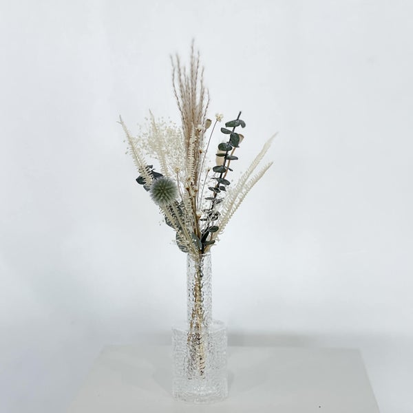 Trockenblumenstrauß Mini Eukalyptus Distel
