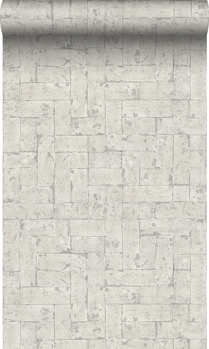 Origin Wallcoverings Tapete Backstein-Optik Beigebraun - 53 cm x 10,05 m - 347569