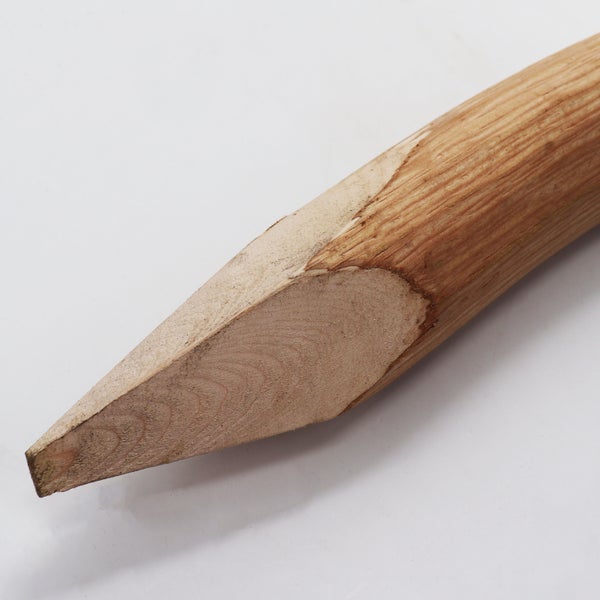 65 Holzpfosten für Staketenzaun 1,5m I Durchmesser 6-9cm I Zaunpfosten aus Haselnuss I Zaun-Pfahl