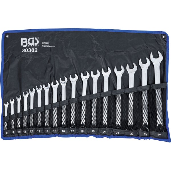 Ringmaulschlüssel Satz im Rollenbeutel von BGS