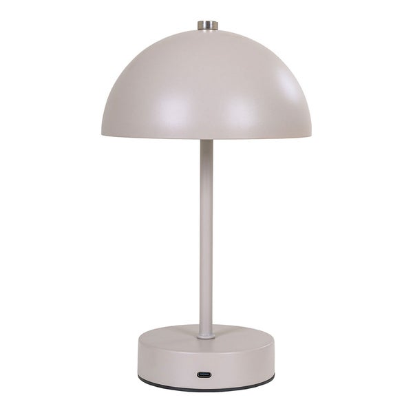 Holt Tischlampe LED wiederaufladbar sandfarben. 15 X 15 X 25 cm