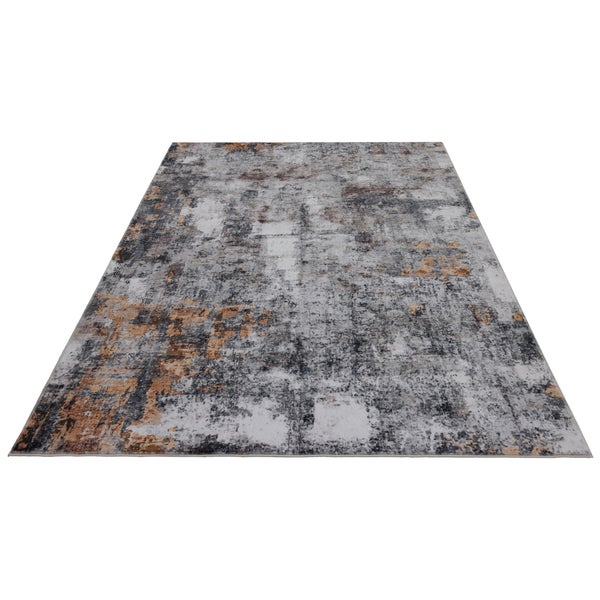 Rechteckiger Teppich mit abstraktem Muster im Vintage Design