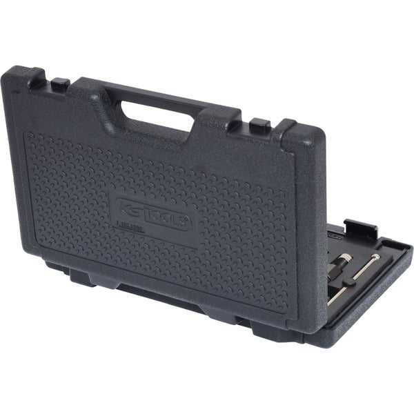 Bessey Figurenschere aus Stahl mit blauen Griffen.