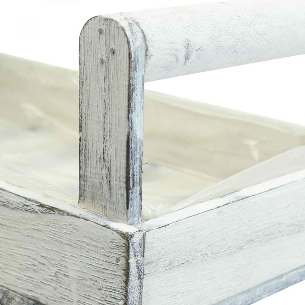 Holzpflanzkasten mit Tragegriff