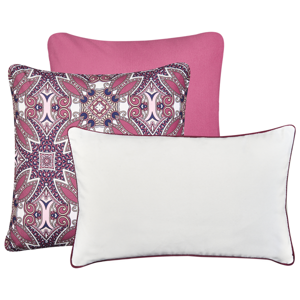 Gartenkissen 3er Set MIRAGE Orientalisches Muster Bunt