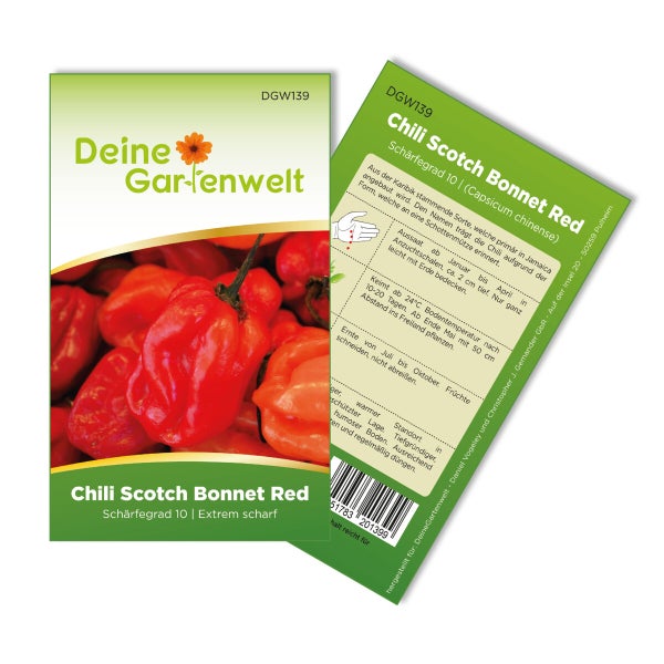 Chili Scotch Bonnet Red Samen von Deine Gartenwelt