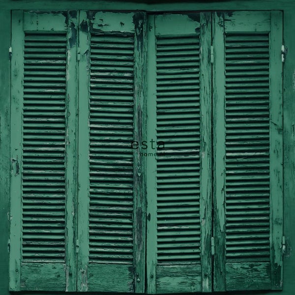 Geschlossene Fensterläden aus Holz