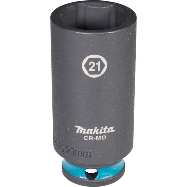 Makita E-16380 Steckschlüssel 3/8 SW21 Impact Black lang