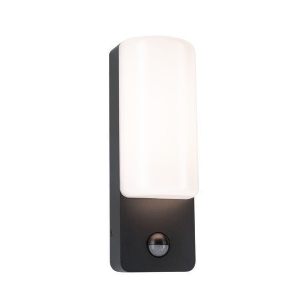 LED Außenwandleuchte Bonnie Dämmerungsgesteuerter Bewegungsmelder (IR) IP44 93x77mm 3000K 8,5W 560lm 230V Anthrazit Aluminium
