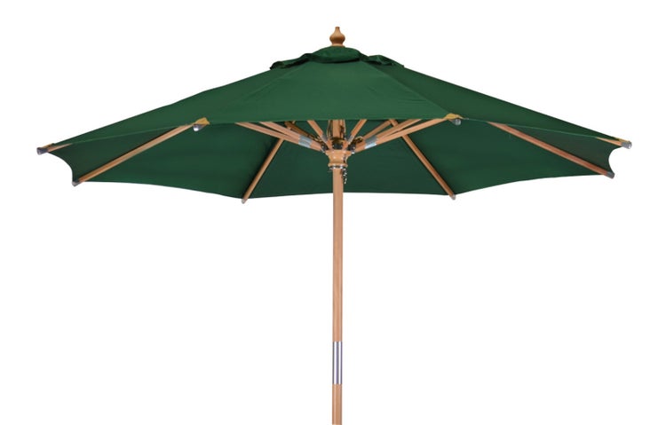 Sonnenschirm 300 cm grün stylisch Windauslass UPF 50