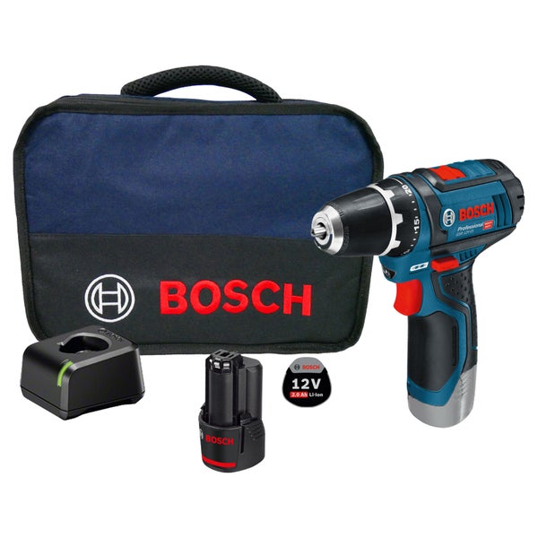 Bosch Akku-Bohrschrauber GSR 12V-15 / 1x 2,0 Ah Akku + Ladegerät im Softbag