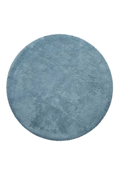 Badteppich Blau Ole WECONhome Basics 90 cm rund