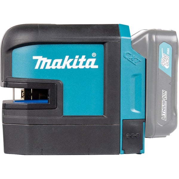 Makita Logo auf einem Linienlaser mit 12-Volt-Akku