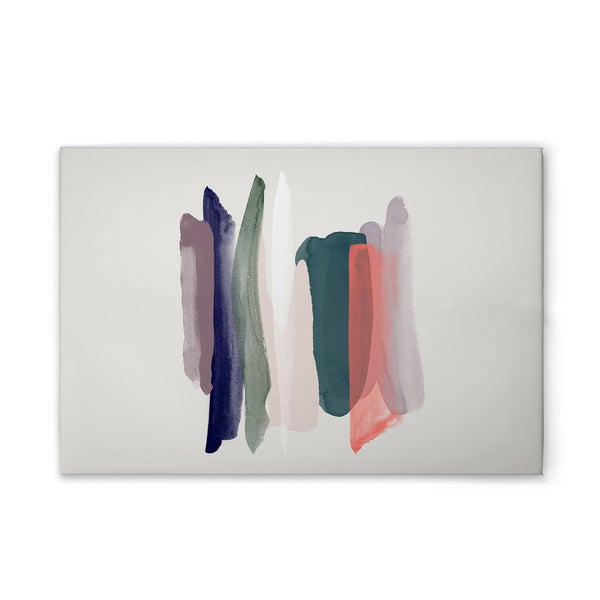 Abstraktes Leinwandbild mit Farbstreifen