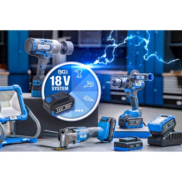 BGS Akku-Schlagschrauber bürstenlos 1200 Nm 18 V Solo - 7364