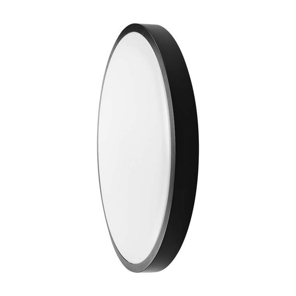 V-TAC VT-8624B-RD - Runde LED-Kuppelleuchten - Schwarz - 295mm - IP44 - 24W - 2400 Lumen - 3000K