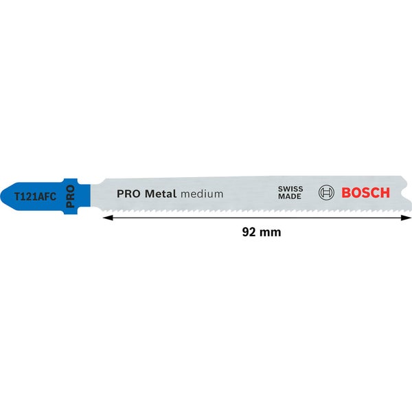 Bosch PRO Metal medium T121AFC Stichsägeblatt 92 mm 2-tlg. - 2608655095