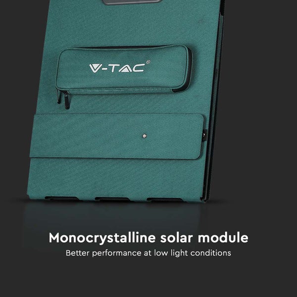 Monokristallines Solarmodul mit V-TAC Logo