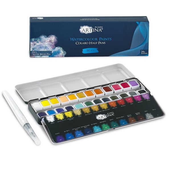 Artina Colaro Aquarell Wasserfarben 24er Set