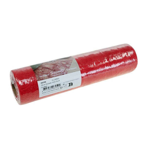 Rolle Sizoweb Dekovlies, 30 Zentimeter breit und 25 Meter lang, aus Polyester und Polyamid für Tischdekoration und Bastelarbeiten.