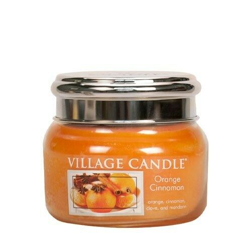 Village Candle Orange Cinnamon Duftkerze im Glas 262 Gramm, Brenndauer 55 Std, Raumkerze, Kerze